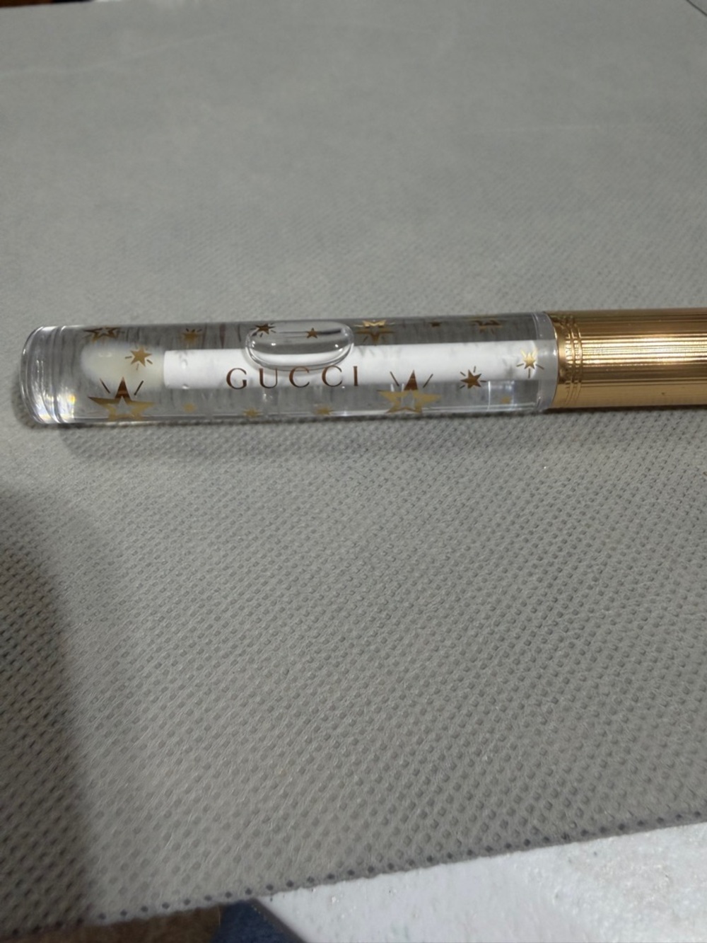 Gucci Clear Lip Gloss with Gold Accents